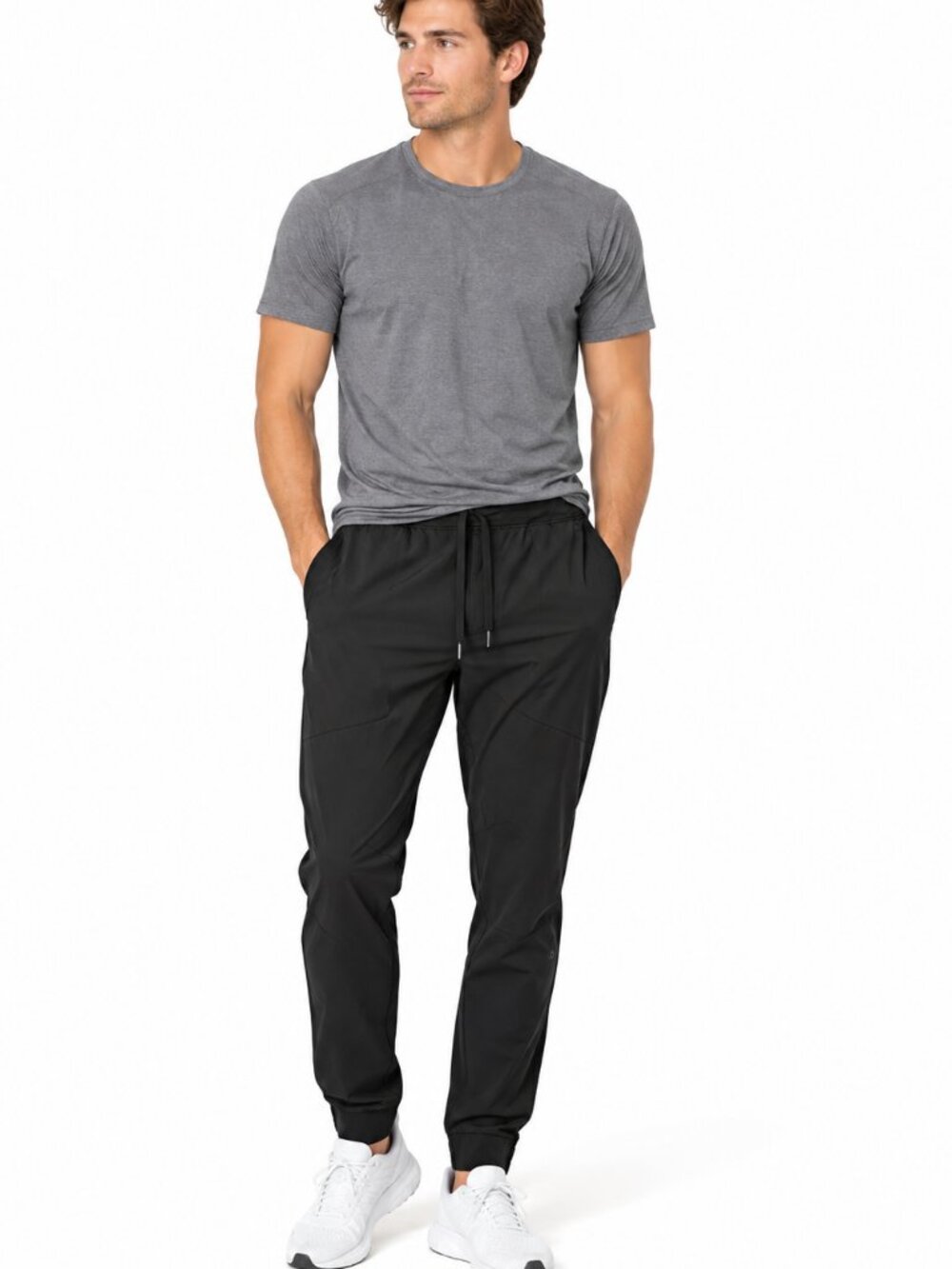 Lululemon License To Train Black Jogger Pants Tapered Leg Mens XL